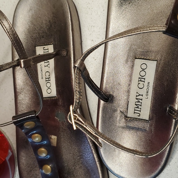 JIMMY CHOO studded sandals (sz 39.5-US 9) - Picture 5 of 8